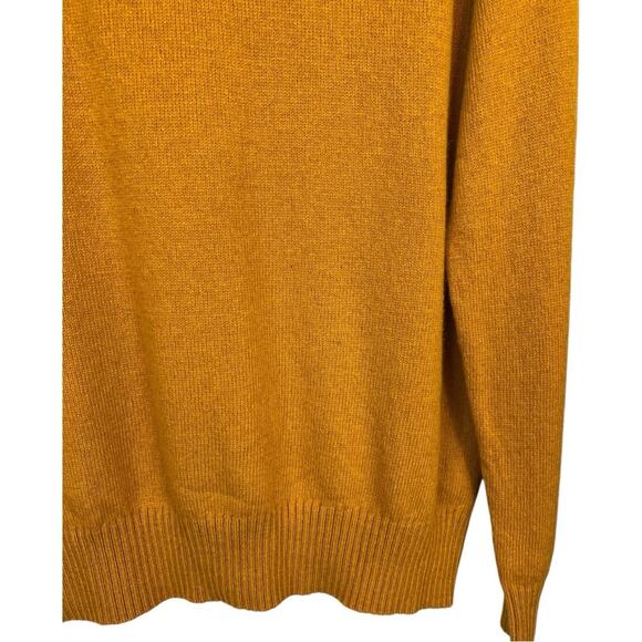 J. Crew Lambswool Blended Fabric Crewneck Sweater Mustard Size Medium NWT - Picture 6 of 12